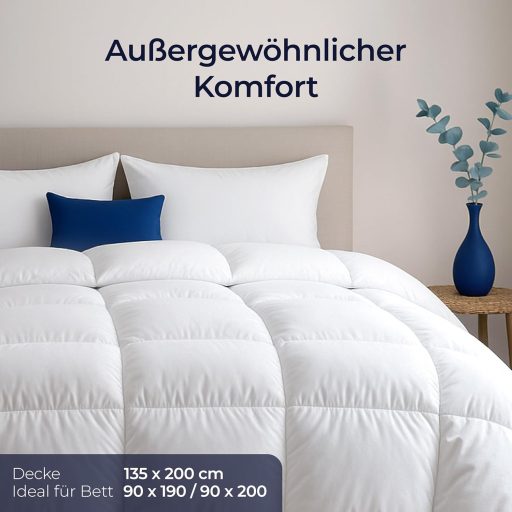 Prikrývka Dreamzie 135x200 cm s husacím perím, mäkká celoročná prikrývka, 450 g/m²