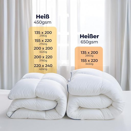 Prikrývka Dreamzie 135x200 cm s husacím perím, mäkká celoročná prikrývka, 450 g/m²