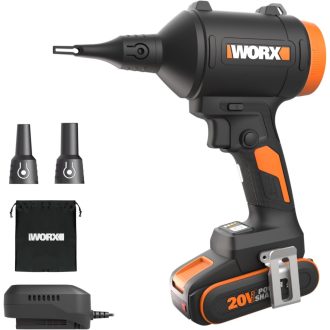   WORX 20V Akkumulátoros Porszívó Fúvó Brushless Motorral és Matracfújtató Funkcióval