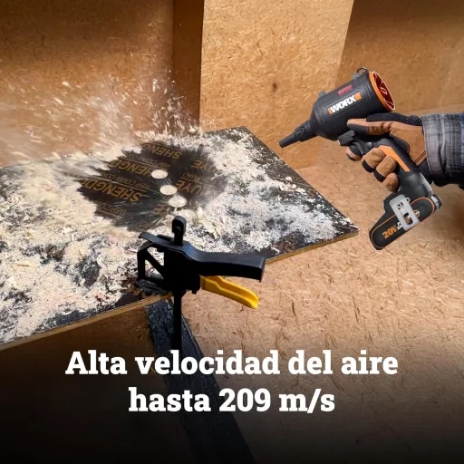 WORX 20V Akkumulátoros Porszívó Fúvó Brushless Motorral és Matracfújtató Funkcióval