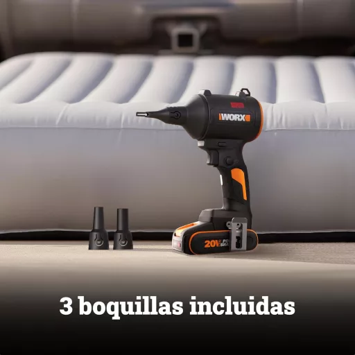WORX 20V Akkumulátoros Porszívó Fúvó Brushless Motorral és Matracfújtató Funkcióval