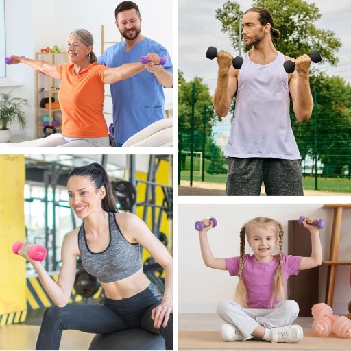 Passer Neoprén Súlyzó Szett 2 db Női Edzés Jóga Pilates Fitness Erősítés