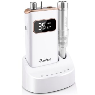  Freză Unghii Enniewi 35000 RPM Albă, Aparat Profesional Manichiură