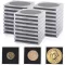 JINXIAN 30 db érmetartó kapszula 5 méret 20-40mm érme gyűjtőknek