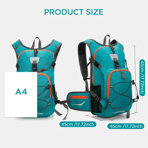 Rucsac copii Cozary 18L, impermeabil, pentru drumeții, 6-12 ani, cu elemente reflectorizante, rucsac școlar și sport
