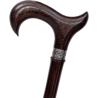   Dr Watson Prestige remeselná drevená vychádzková palica s rukoväťou Derby