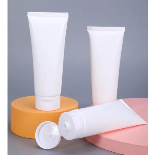 MORICOH 5 buc. Tuburi de călătorie albe, 100 ml, recipiente cosmetice reîncărcabile pentru cremă, loțiune, șampon - 100 ml