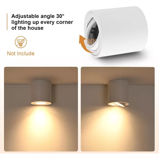 Gleonlux LED Mennyezeti Spotlámpa Fehér GU10 230V Alumínium 6db