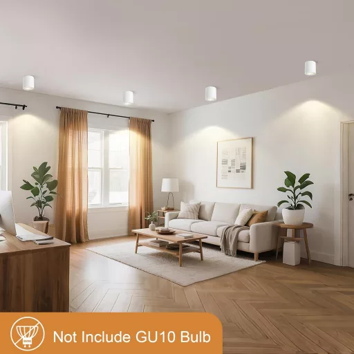 Gleonlux LED Mennyezeti Spotlámpa Fehér GU10 230V Alumínium 6db