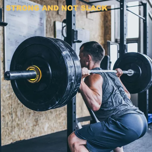 POWER GUIDANCE 2-palcové olympijské uzávery na činku, žlté rýchloupínacie svorky na cvičenie