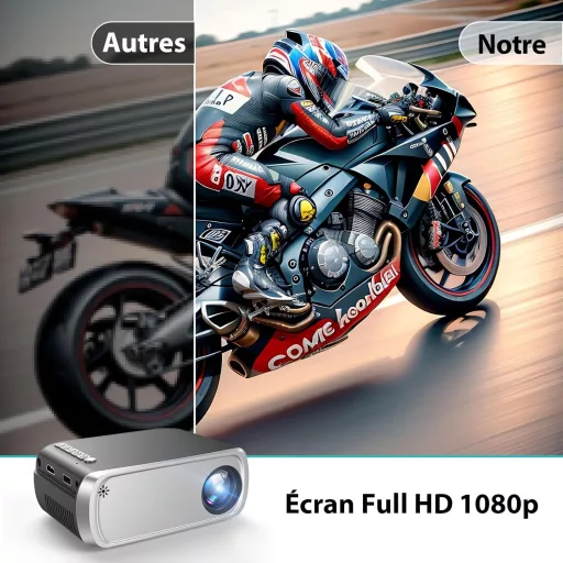Prenosný mini projektor iTJQ 4K, 1080P UHD s bezdrôtovým zrkadlením pre smartfóny