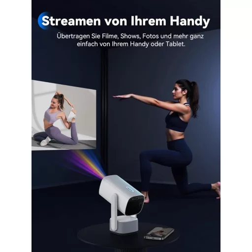 SOOMFON 4K Mini Projektor WiFi Bluetooth Full HD 720P 260 ANSI Lumen Hordozható