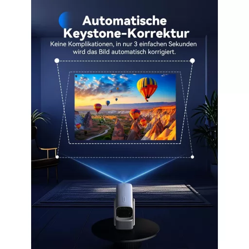 SOOMFON 4K Mini Projektor WiFi Bluetooth Full HD 720P 260 ANSI Lumen Hordozható