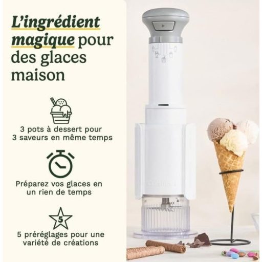 Cuisinart FreezeWand 5az1-ben fagylalt-, sorbet- és smoothie készítő gép fehér