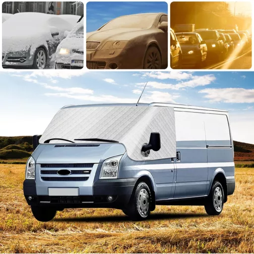 LMYSUFI kryt na čelné sklo Ford Transit MK7, ochrana pred slnkom 2000 – 2014
