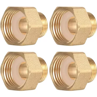   BieMian 1/2" - 3/8" Sárgaréz Csökkentő Adapter 4db Csőcsatlakozó