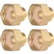 BieMian 1/2" - 3/8" Sárgaréz Csökkentő Adapter 4db Csőcsatlakozó