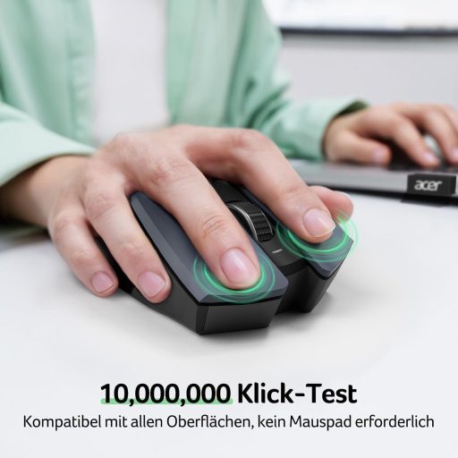 Acer Wireless Egér 2.4 GHz 1600 DPI 6 Gombos Jobb Kezes Laptop PC MacBook