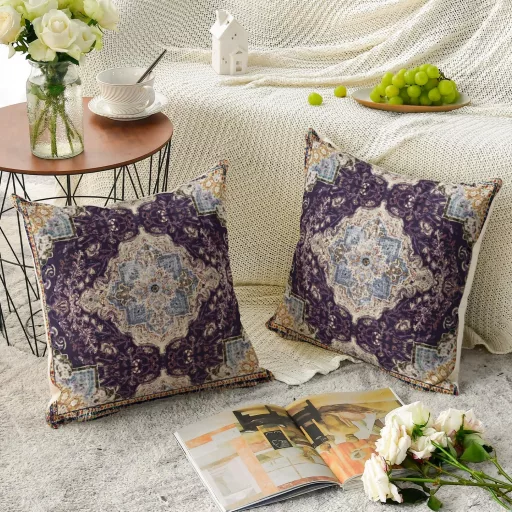 Artoid Mode Boho Vintage Lila Párnahuzat Szett 2db 45x45cm