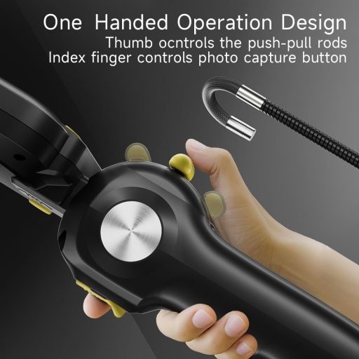 Zealtron Endoszkóp Kamera 5" IPS Kijelzővel, 6.2mm Mozgatható Fejjel és LED Világítással