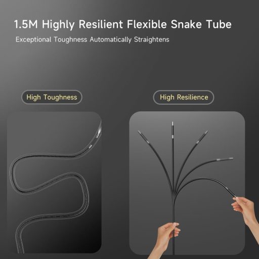 Zealtron Endoszkóp Kamera 5" IPS Kijelzővel, 6.2mm Mozgatható Fejjel és LED Világítással