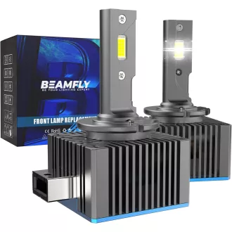   BEAMFLY D1S LED fényszóró izzó 110W 36000LM, 500% fényerő, HID xenon csere, 2db