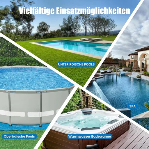 Akumulátorový bazénový vysávač Enhulk, výdrž 60 minút, 222 cm teleskopická tyč, sací výkon 4200 l/h