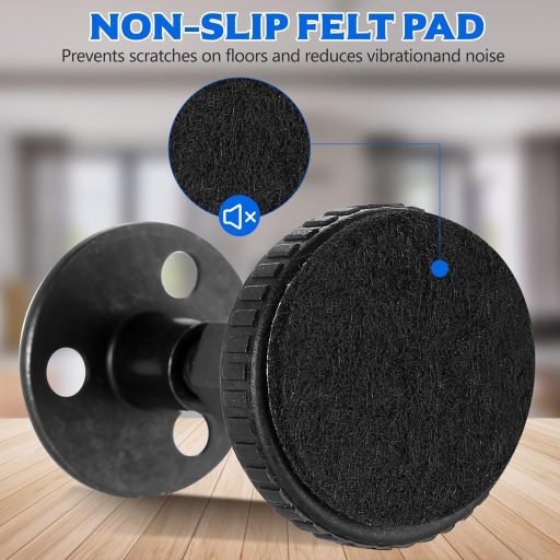 Aoyfuwell 4 darabos állítható bútor láb, 27-45 cm, hexagonális csavarokkal