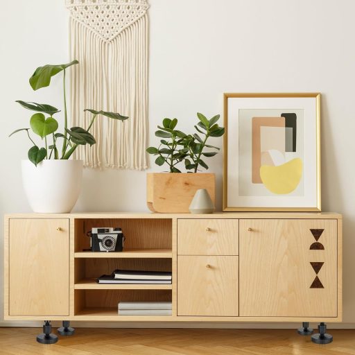 Aoyfuwell 4 darabos állítható bútor láb, 27-45 cm, hexagonális csavarokkal