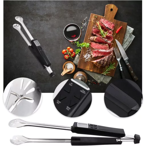 Cabilock BBQ Grillezés Szett Digitális Hőmérővel és Csipesszel