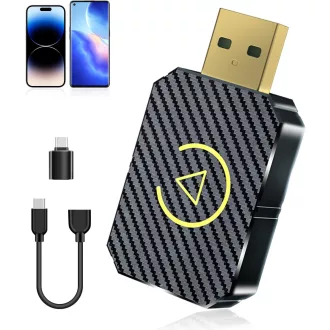   FLITI Wireless CarPlay Adapter USB-C, Plug and Play ezüst dongle
