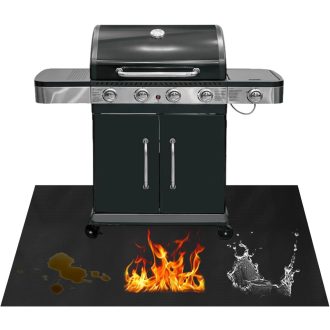   Zorvixal Tűzálló Szőnyeg 120x100cm Hőálló Grillalátét Szilikon Védőmat