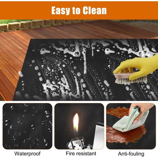 Zorvixal Tűzálló Szőnyeg 120x100cm Hőálló Grillalátét Szilikon Védőmat