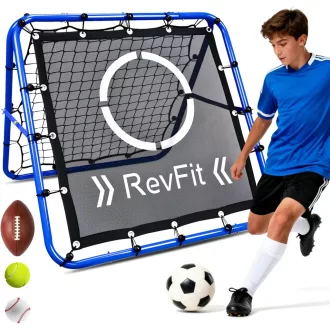   RevFit Labdarúgó Visszapattanó Hálóval - 80/100/120cm Állítható Edzőhálózat