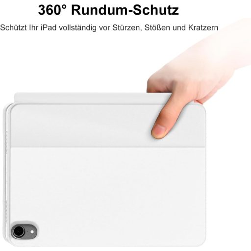 SENGBIRCH Magic Keyboard iPad 11" 10.9" Német QWERTZ Háttérvilágítás Trackpad Fehér