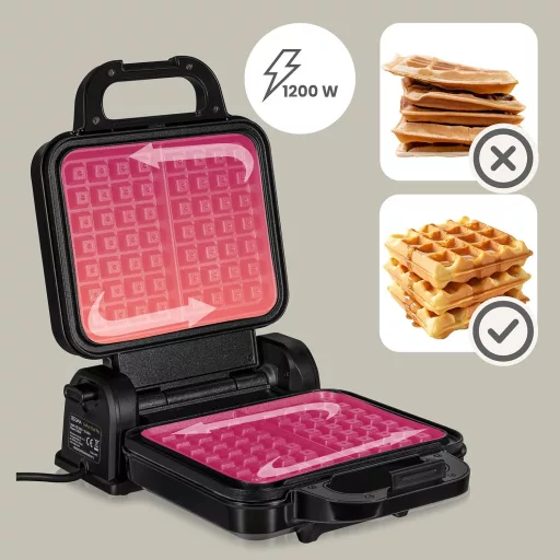 Zeegma GoFree Chef Pro 1200W vafľovač dvojitý vertikálny s nepriľnavým povrchom