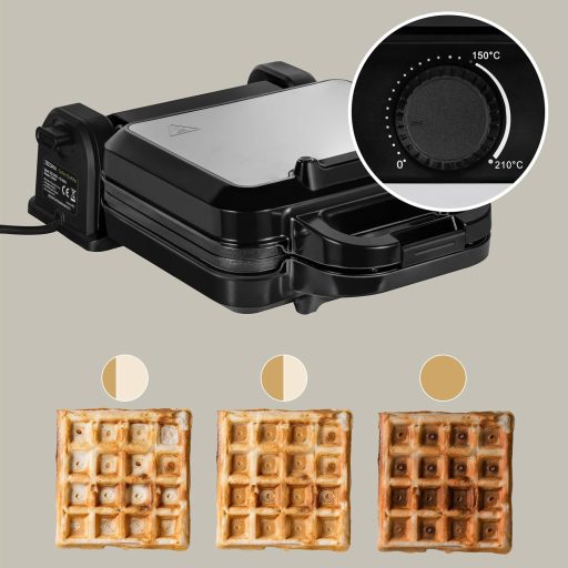 Zeegma GoFree Chef Pro 1200W Gofri Sütő Dupla Függőleges Nemtapadó Bevonat