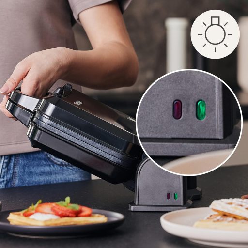 Zeegma GoFree Chef Pro 1200W Gofri Sütő Dupla Függőleges Nemtapadó Bevonat