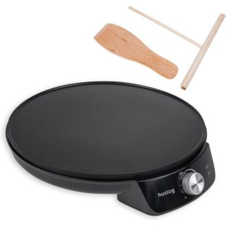   Huslog 29 cm-es Palacsintasütő 1200W Elektromos Krépesütő Teflonbevonattal