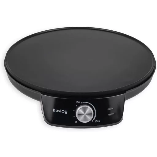 Huslog 29 cm-es Palacsintasütő 1200W Elektromos Krépesütő Teflonbevonattal