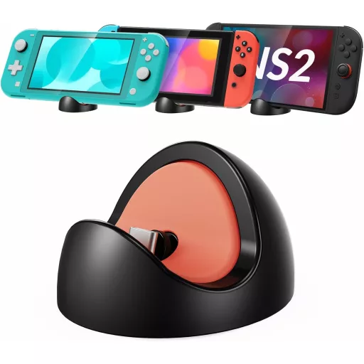 Stație de încărcare portabilă Gorixer pentru console Nintend