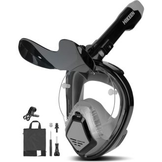   BOOSTEADY maska za ronjenje s cijelim licem, zaštitom od sunca, suhim vrhom i funkcijom razgovora