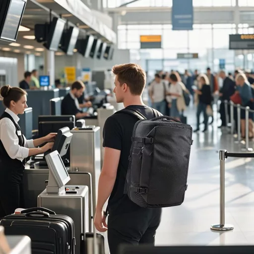 KINGSLONG 48L Vákuumos Utazó Hátizsák 17.3" Laptop Táska Repülőgép Kabin Méret Vízálló Fekete
