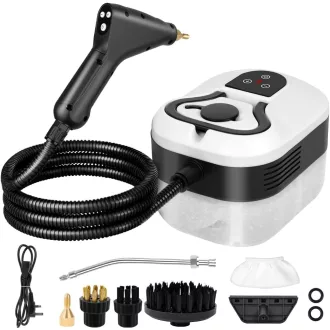   Vicloon 2500W Gőztisztító 1.2L Hordozható Többfunkciós Bútor Autó Konyha Tisztításhoz - Digital Touch Screen