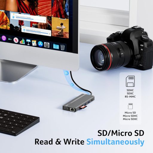 Acer USB-C Hub 11 az 1-ben HDMI 4K, VGA, Ethernet, SD kártyaolvasó