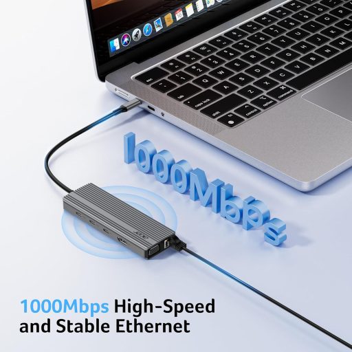 Hub USB-C Acer 11 în 1, HDMI 4K, VGA, Ethernet, cititor de carduri SD