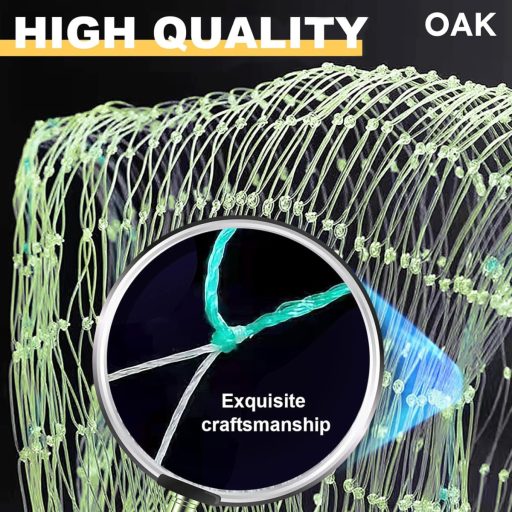 OAK Macskavédő Háló Erkélyre és Ablakra 15x15m - Sárga Biztonsági Háló Fúrás Nélkül, Erős Nejlon, Madárvédő Háló, Kerti Tóháló