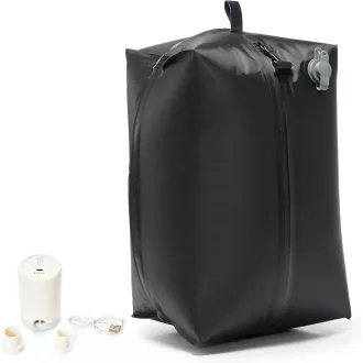   BOXSAM Ryanair Utazási Hátizsák Fekete 40x20x25cm Vákuum Pumpával