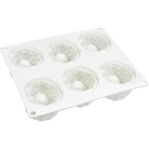 mostsom Szilikon Desszert Forma 6 Üreges Málna Mintás Csokoládé Mousse Tortaforma