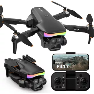   FAKJANK 1080P kamerás FPV dron LED világítással, WiFi, magasságtartás, kezdőknek